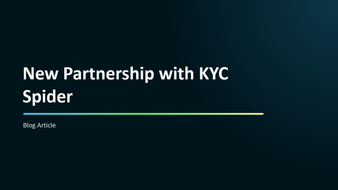 New Partnership with KYC Spider